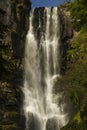 Pistyll Rhaeadr Waterfall Ã¢â¬â High waterfall in wales, United Kingdom Royalty Free Stock Photo